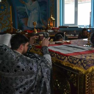 Литургия Преждеосвященных Даров в Свято-Ильинском храме г. Саки