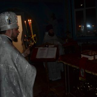 Пасхальное богослужение в Свято-Ильинском храме г. Саки